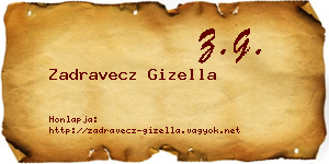 Zadravecz Gizella névjegykártya
